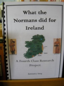 A great class project about Ireland's Norman history.